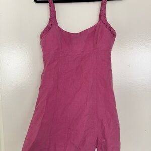 Pretty Pink Linen Zara Dress